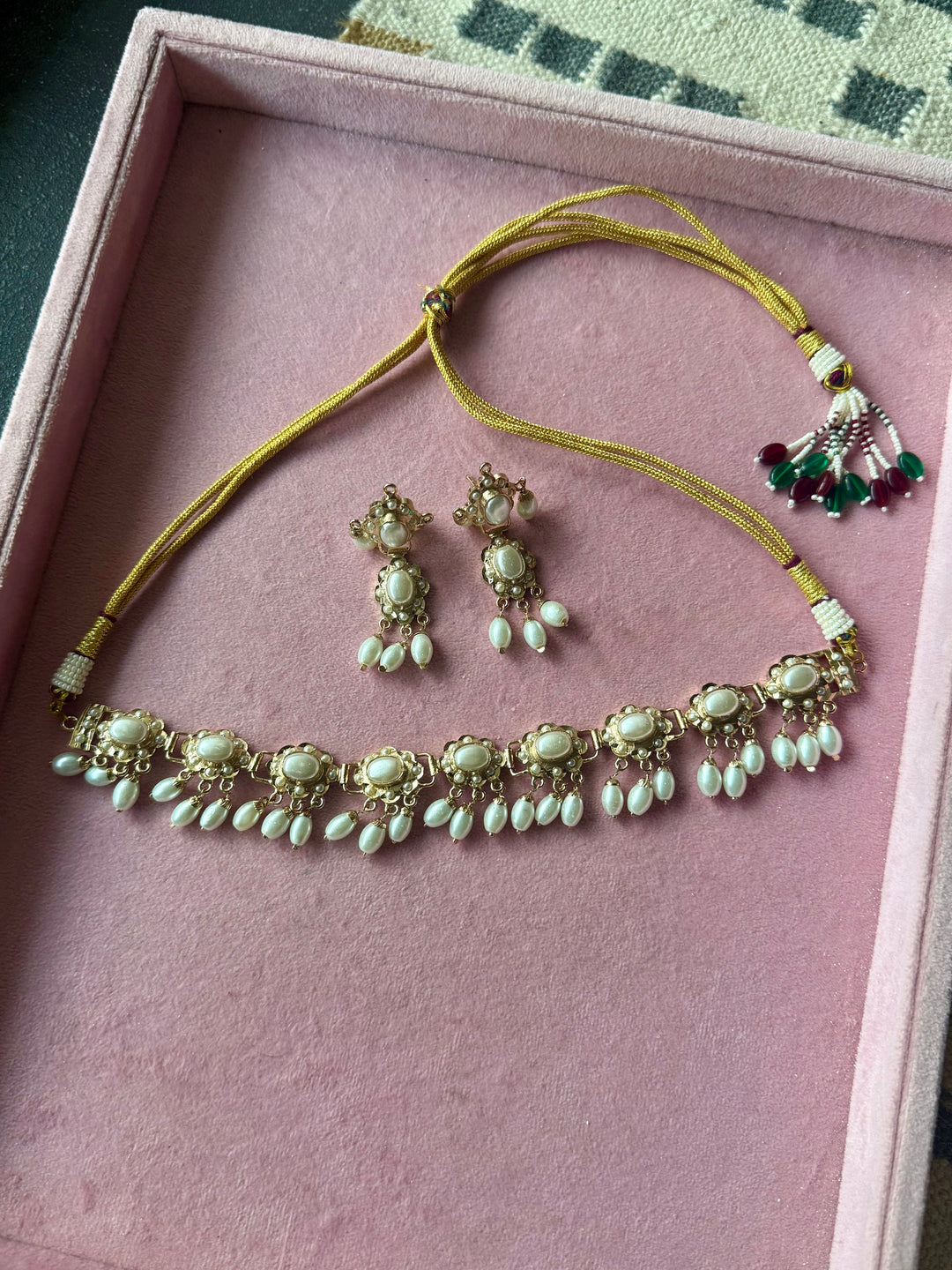 Statement Necklace Set | 18k Gold Plated | Pearls