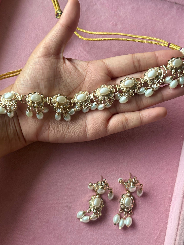 Statement Necklace Set | 18k Gold Plated | Pearls