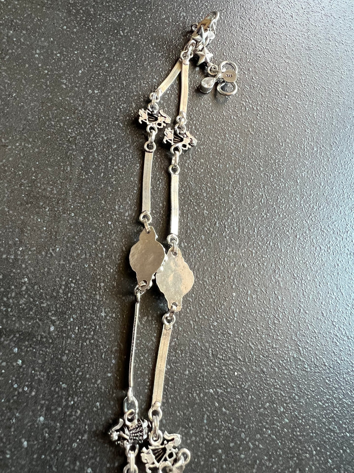 Pure 925 Silver Anklets- Set of 2