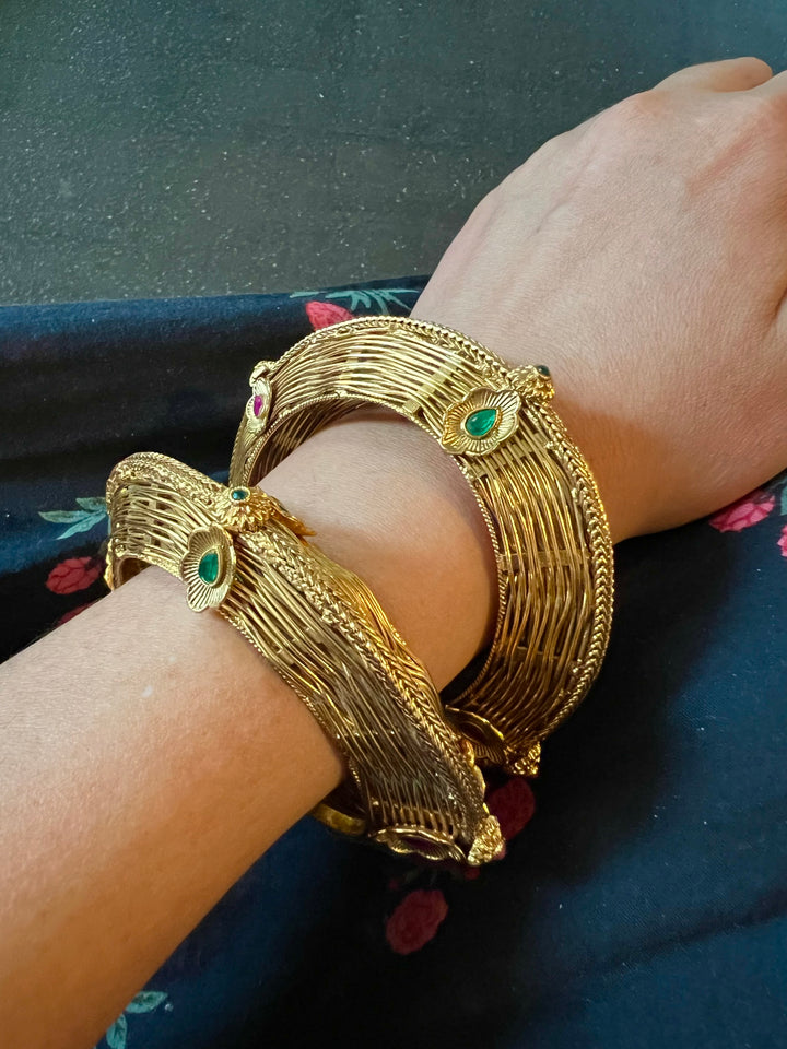 Bridal Kundan Kadas- Set of Two