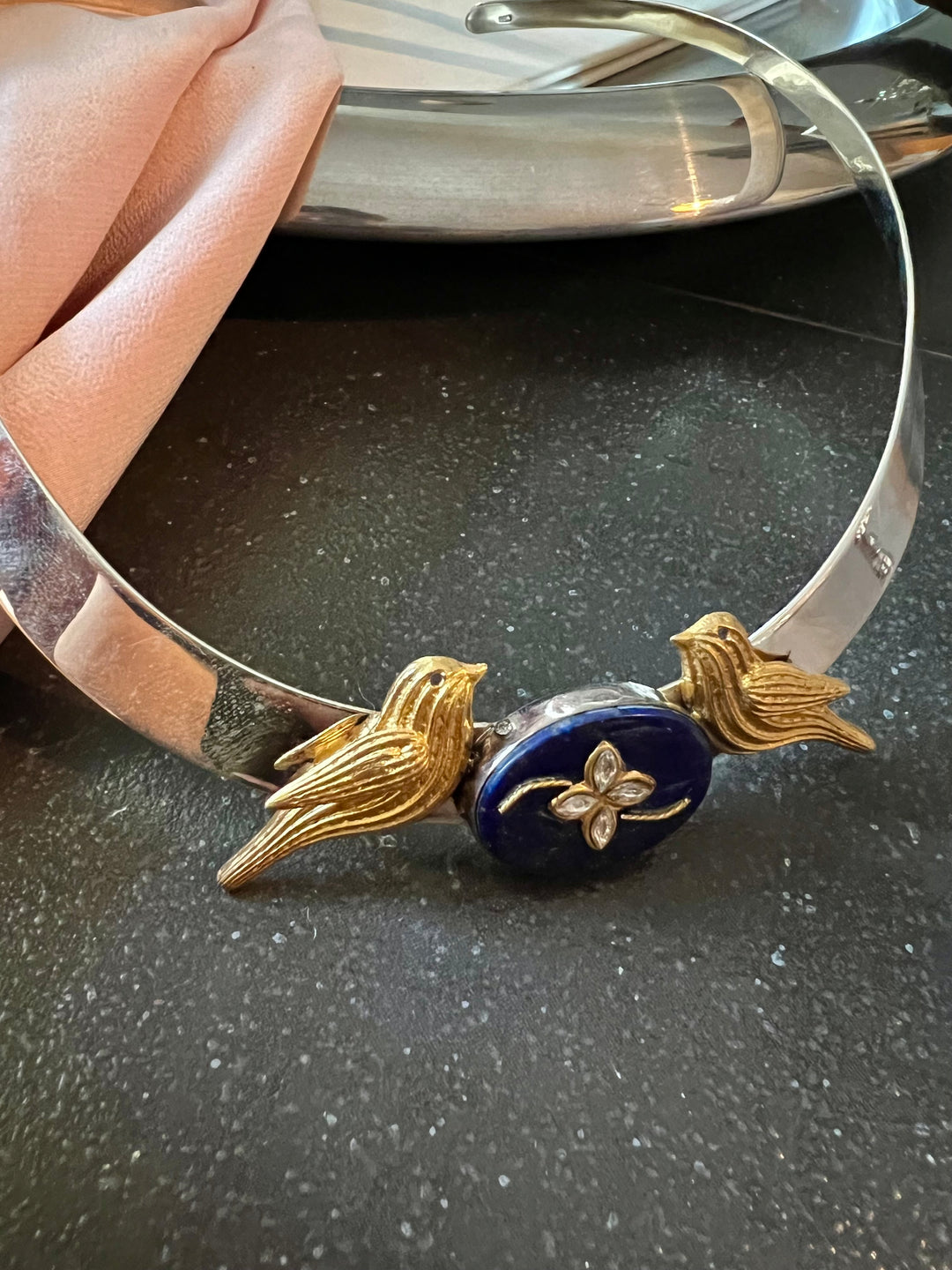 Pure 925 Silver Hasli Necklace