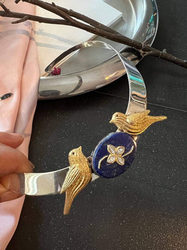 Pure 925 Silver Hasli Necklace