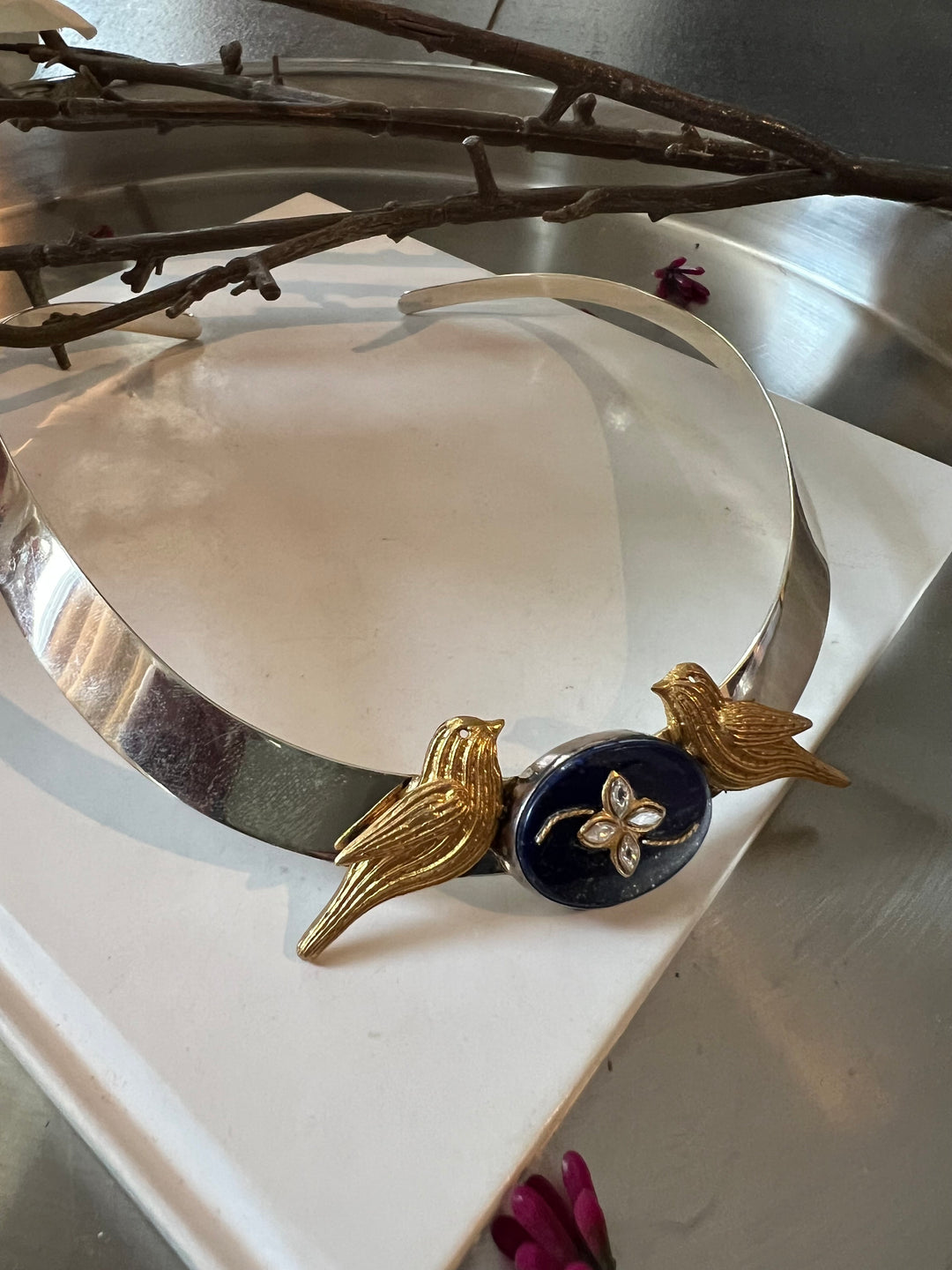 Pure 925 Silver Hasli Necklace