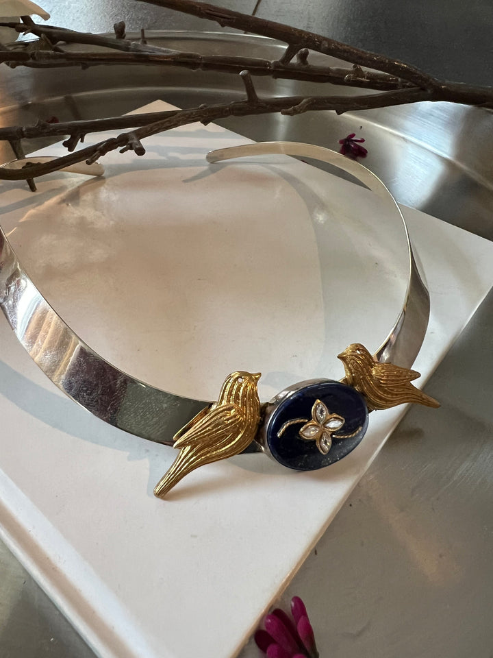 Pure 925 Silver Hasli Necklace