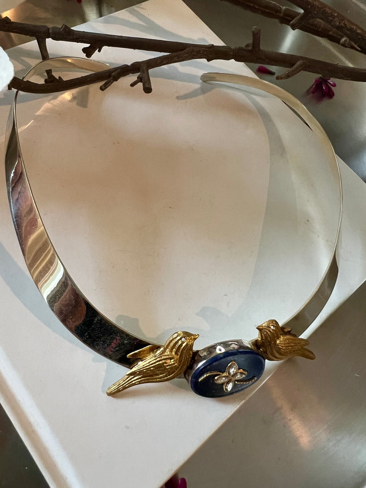 Pure 925 Silver Hasli Necklace