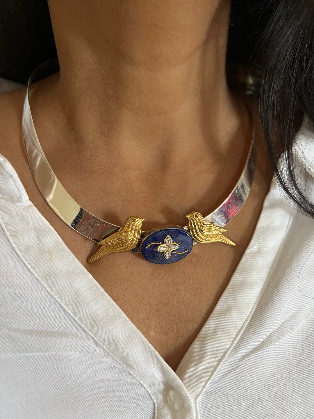 Pure 925 Silver Hasli Necklace