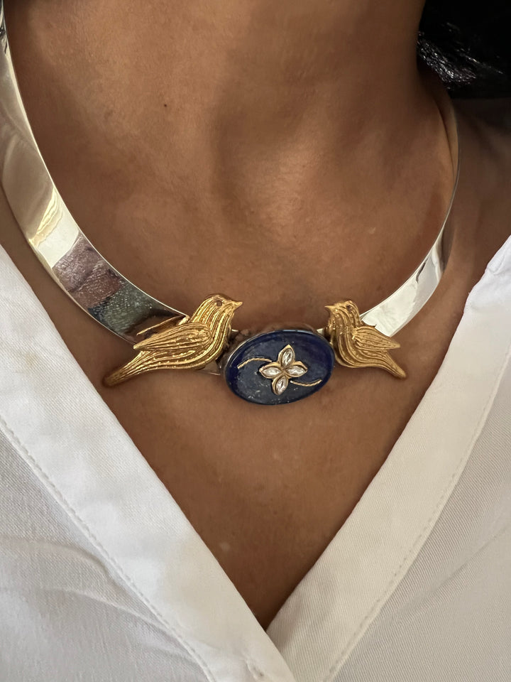 Pure 925 Silver Hasli Necklace