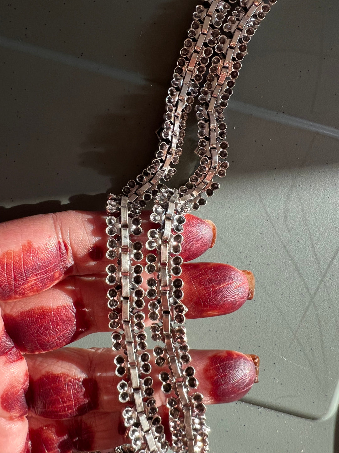 Pure 925 Silver Marcasite Anklets- Set of 2