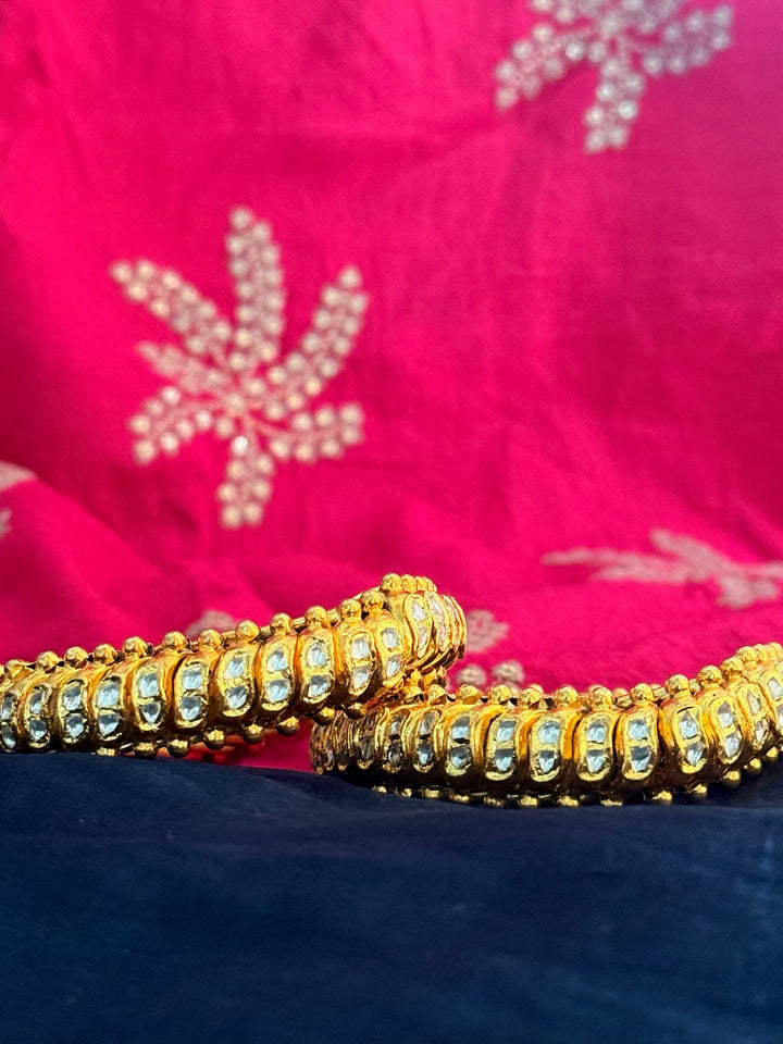 Handmade Bikaner 925 Silver Sutlada Pair | SHIVKA