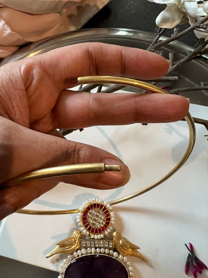 Pure 925 Silver Hasli Necklace