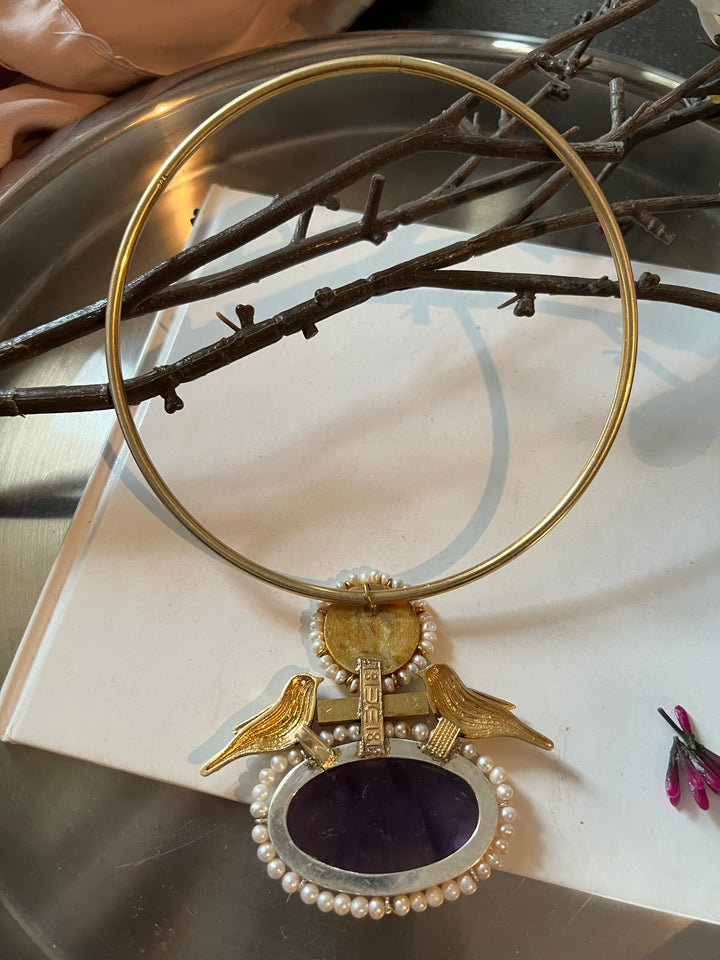 Pure 925 Silver Hasli Necklace