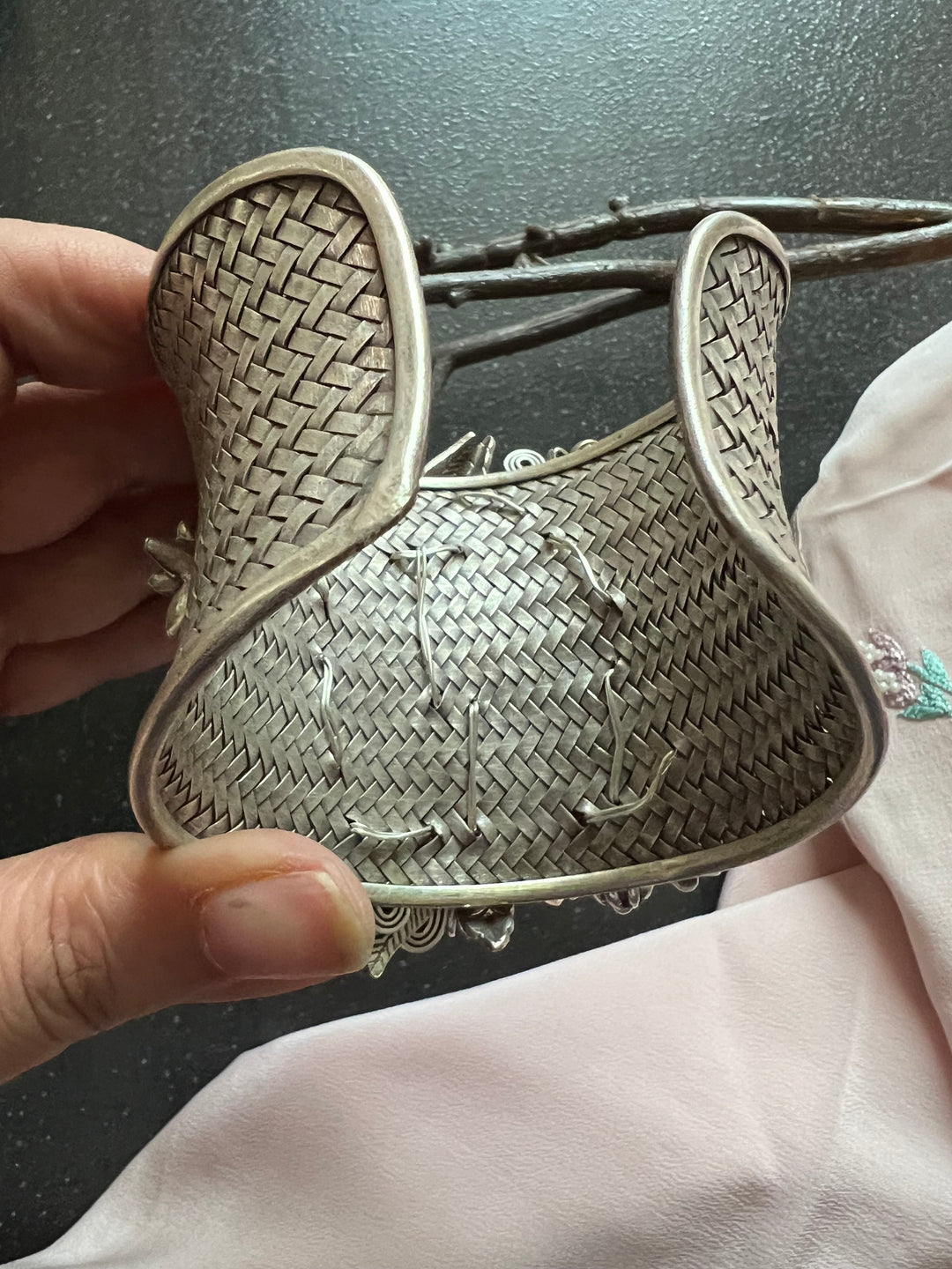 SHIVKA Pure 925 Silver Handcuff