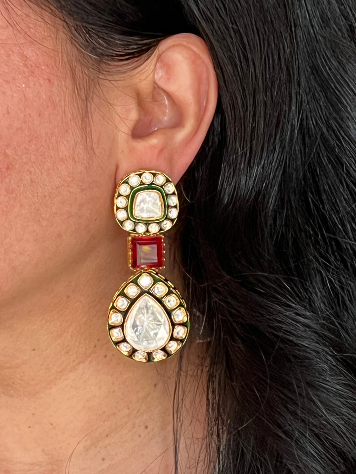 Elegant Kundan Earrings - Premium Quality, Exquisite Craftsmanship