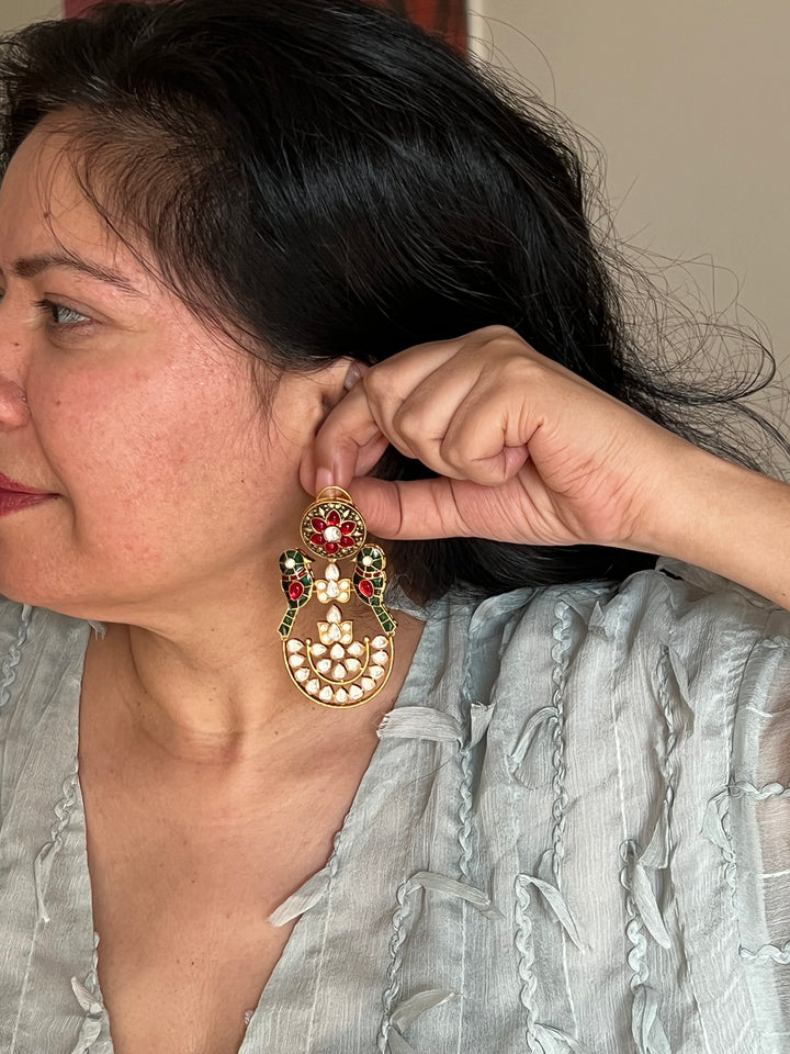 Elegant Kundan Earrings - Premium Quality, Exquisite Craftsmanship