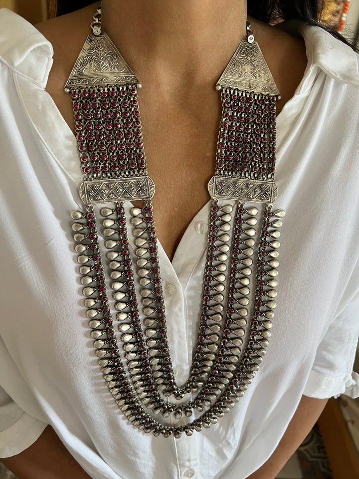 Statement Pure 925 Silver Necklace