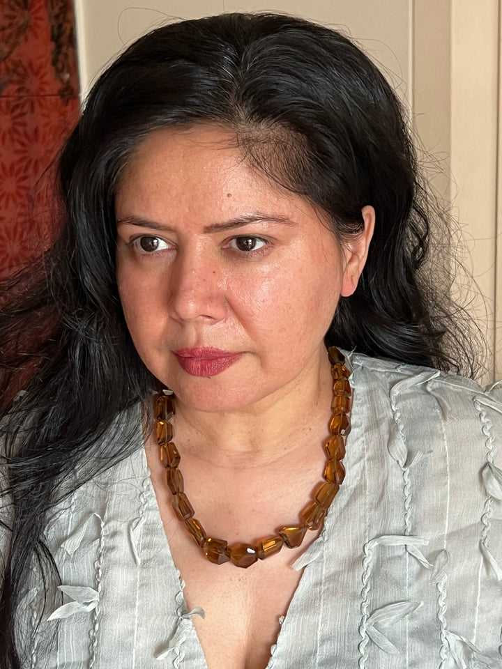 Exquisite Natural Beer Quartz Necklace - Premium Quality Craftsmanship