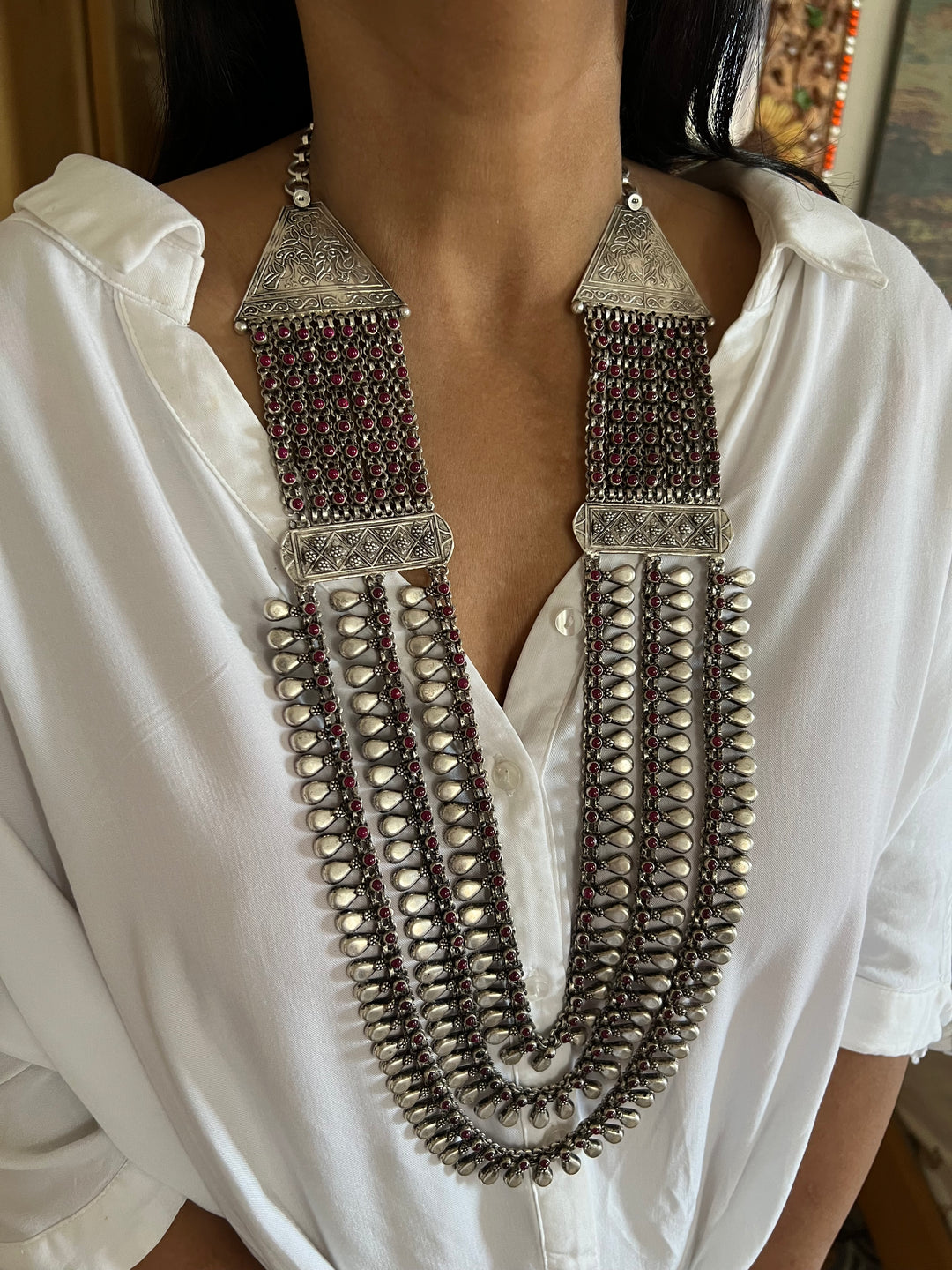 Statement Pure 925 Silver Necklace