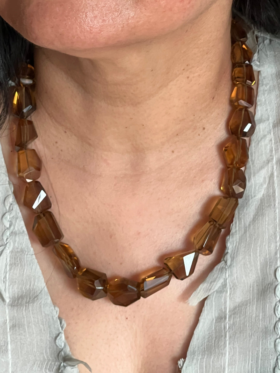 Exquisite Natural Beer Quartz Necklace - Premium Quality Craftsmanship