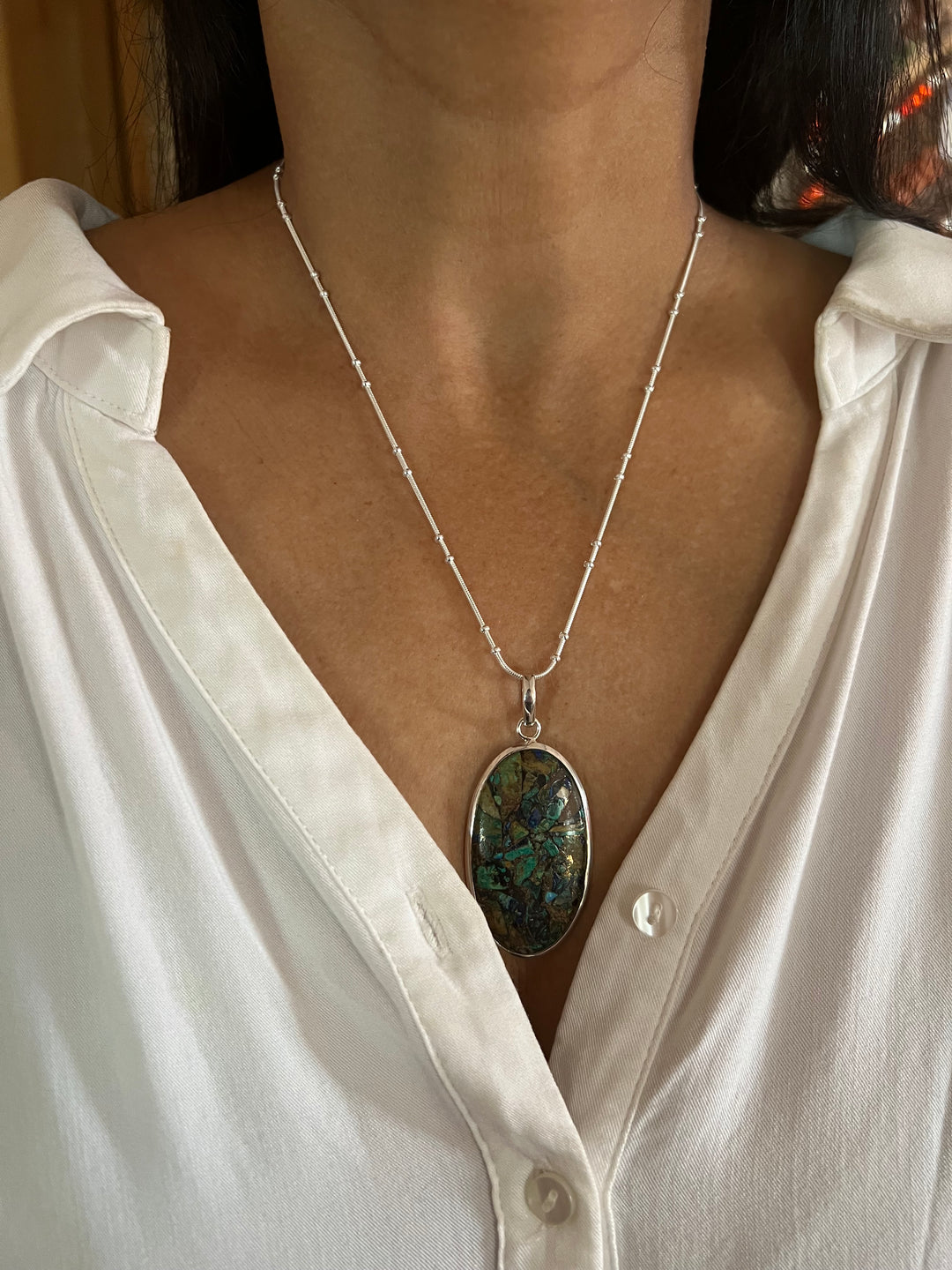 Exquisite 925 Silver Pendant Necklace - A Masterpiece of Elegance