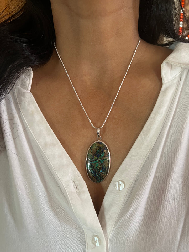 Exquisite 925 Silver Pendant Necklace - A Masterpiece of Elegance