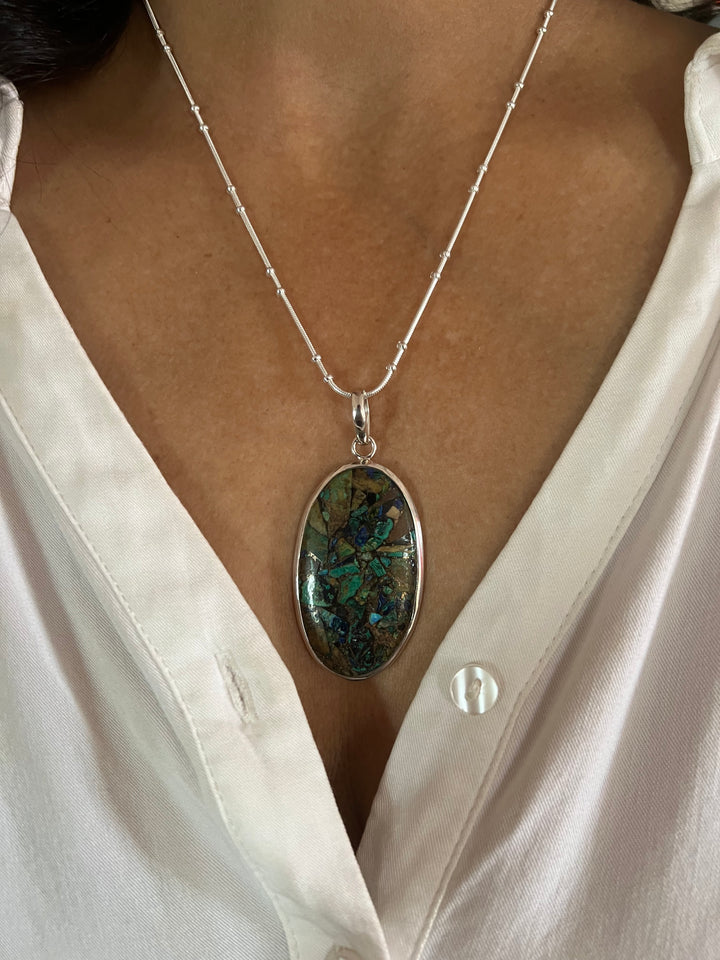 Exquisite 925 Silver Pendant Necklace - A Masterpiece of Elegance