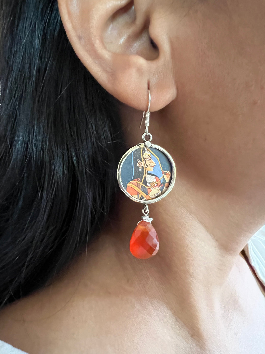 Carnelian Drop Earrings