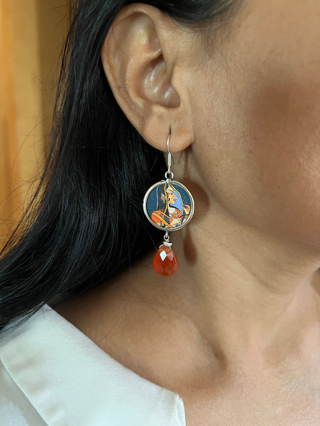 Carnelian Drop Earrings