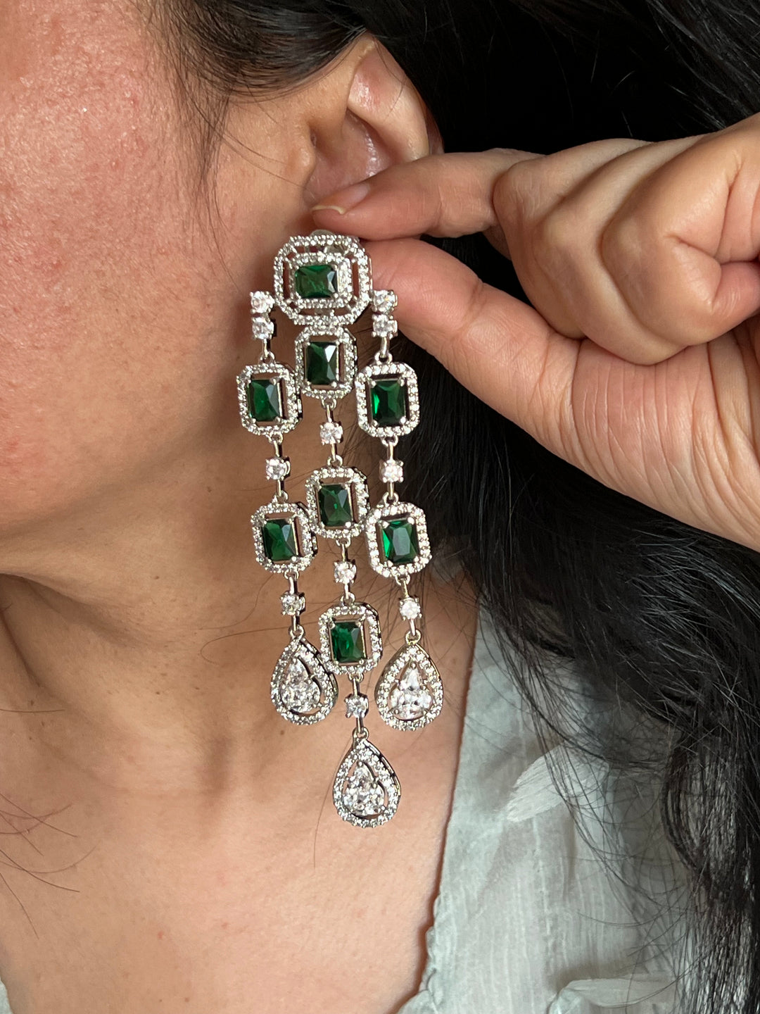 Elegant Faux Diamonds Earrings - Premium Quality, Exquisite Craftsmanship