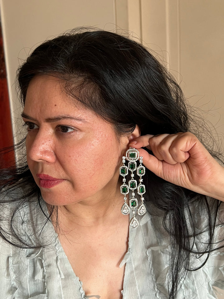 Elegant Faux Diamonds Earrings - Premium Quality, Exquisite Craftsmanship