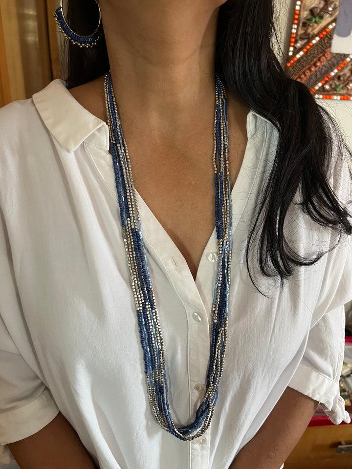 Beaded Necklace Set/ Boho Necklace Set/ Bohemian Necklace Set
