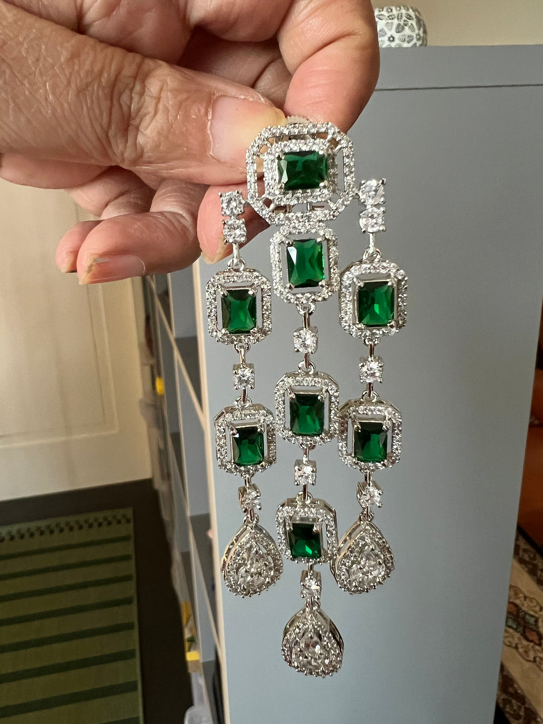 Elegant Faux Diamonds Earrings - Premium Quality, Exquisite Craftsmanship