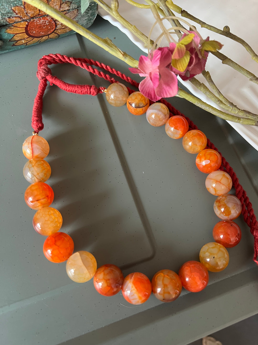 Exquisite Natural Carnelian Necklace - Premium Quality Craftsmanship
