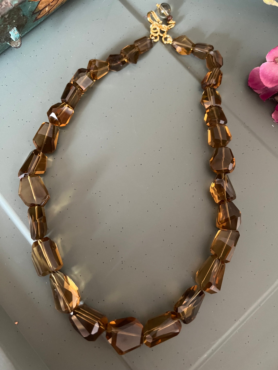 Exquisite Natural Beer Quartz Necklace - Premium Quality Craftsmanship