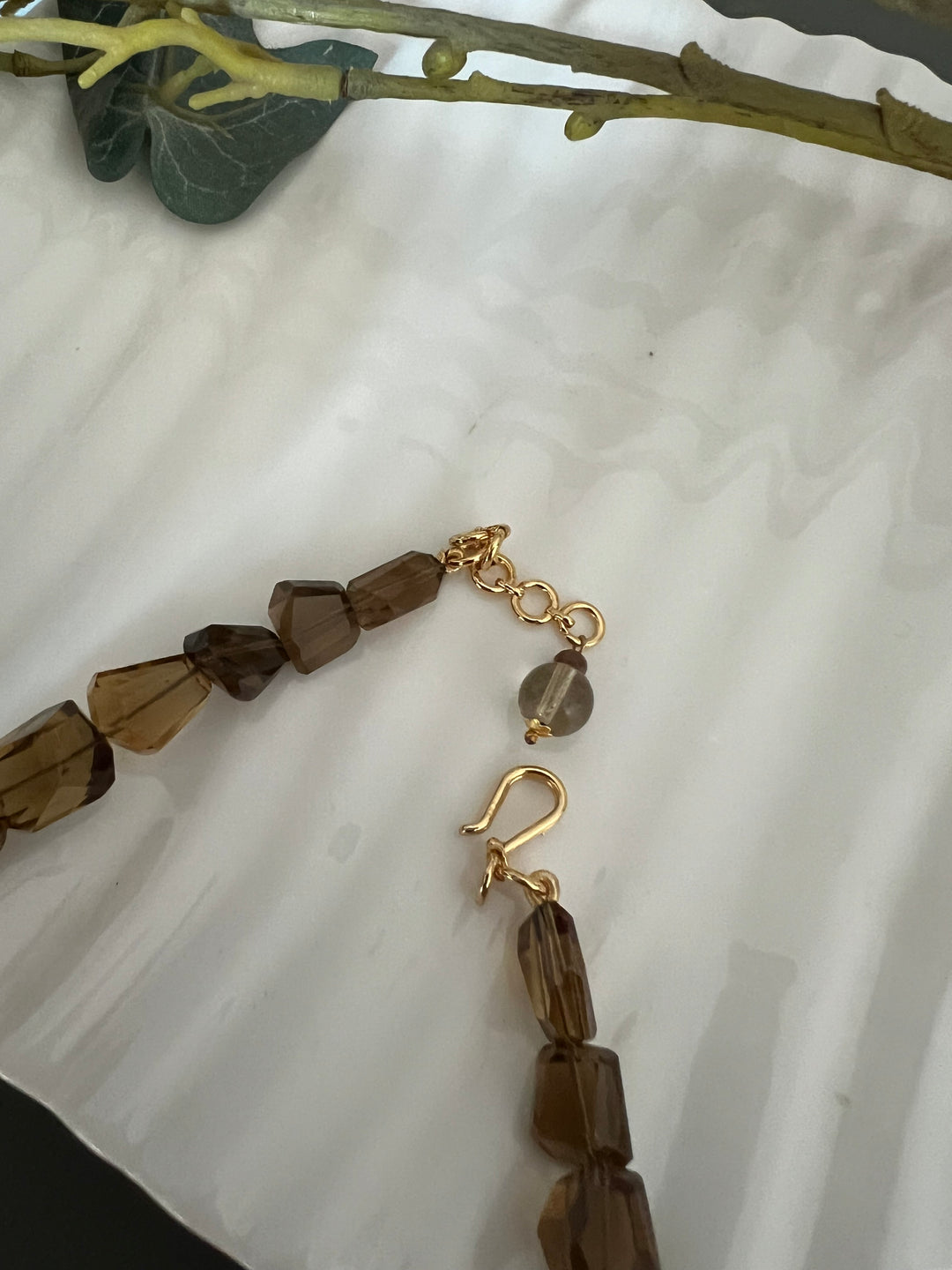 Exquisite Natural Beer Quartz Necklace - Premium Quality Craftsmanship