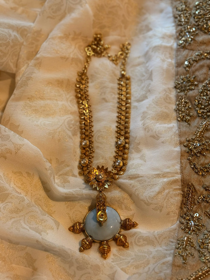 Handmade 925 Silver Light Blue Gemstone Necklace | SHIVKA