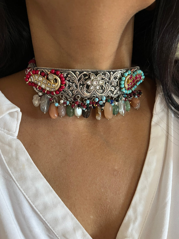 Designer Pure 925 Silver Choker