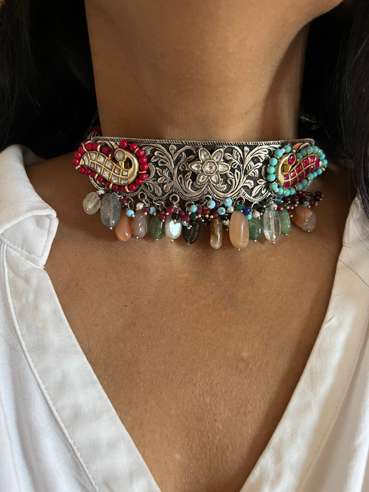 Designer Pure 925 Silver Choker