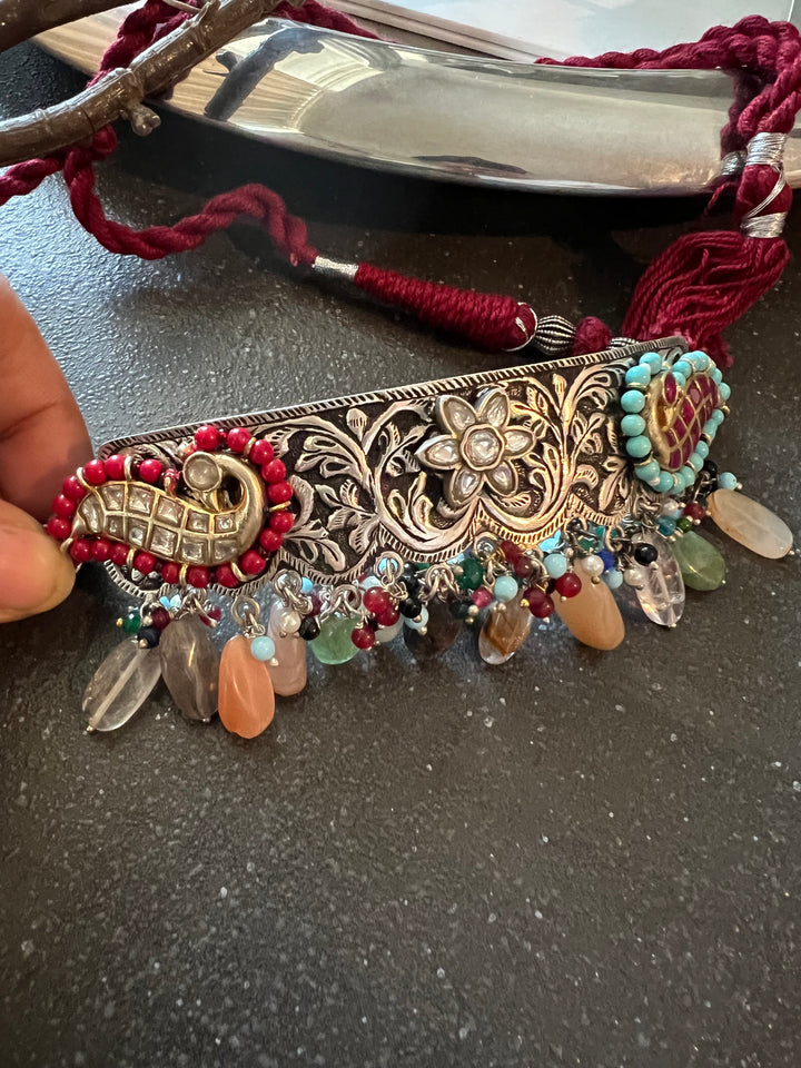 Designer Pure 925 Silver Choker