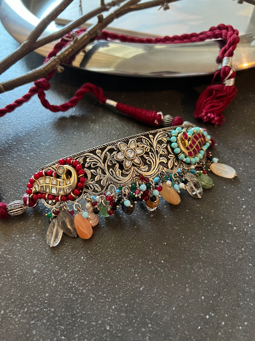 Designer Pure 925 Silver Choker