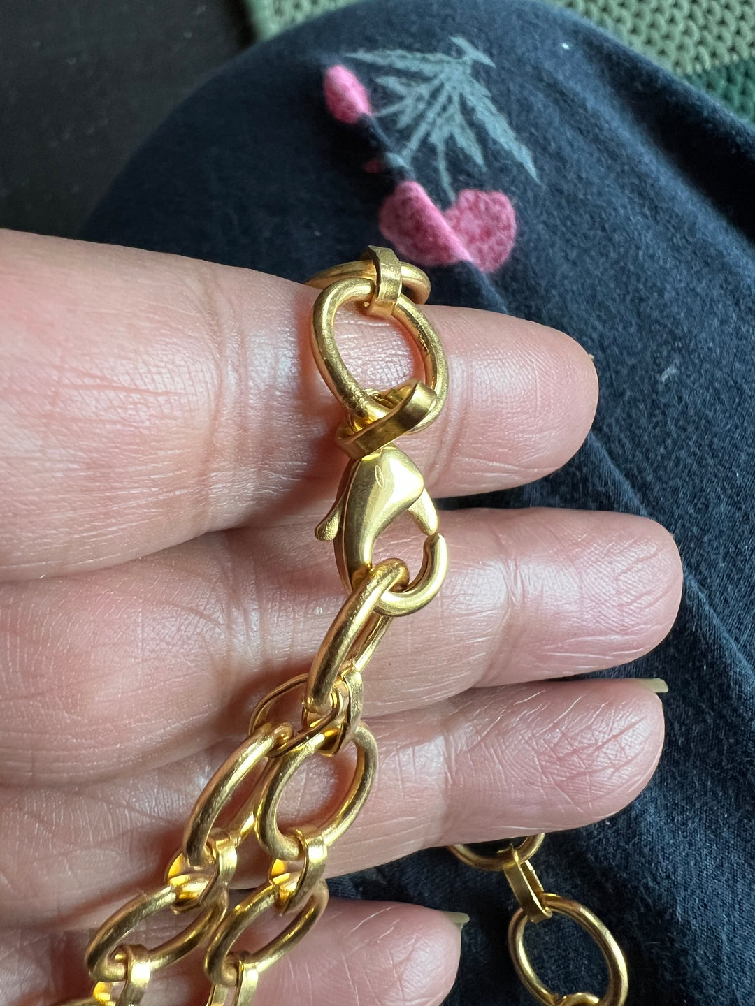 Handmade Brass Choker with Natural Multi Gemstones | Adjustable Modern Gold Polish Necklace by SHIVKA