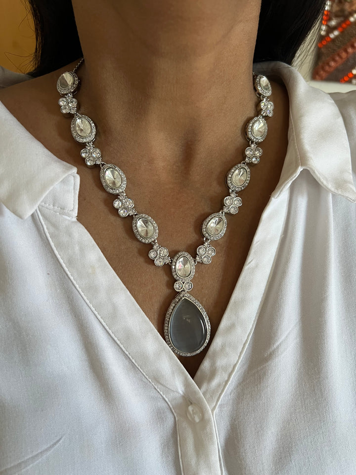 Victorian Kundan Necklace with Earrings