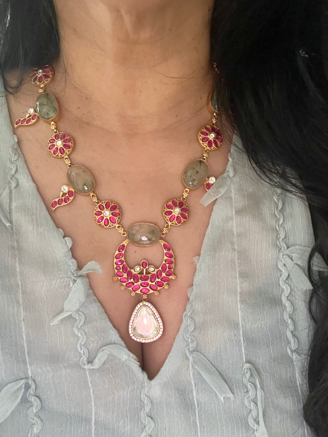 Elegant Kempu Necklace Set - Unmatched Quality and Style