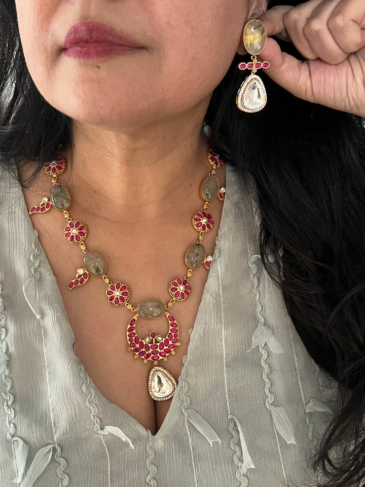 Elegant Kempu Necklace Set - Unmatched Quality and Style