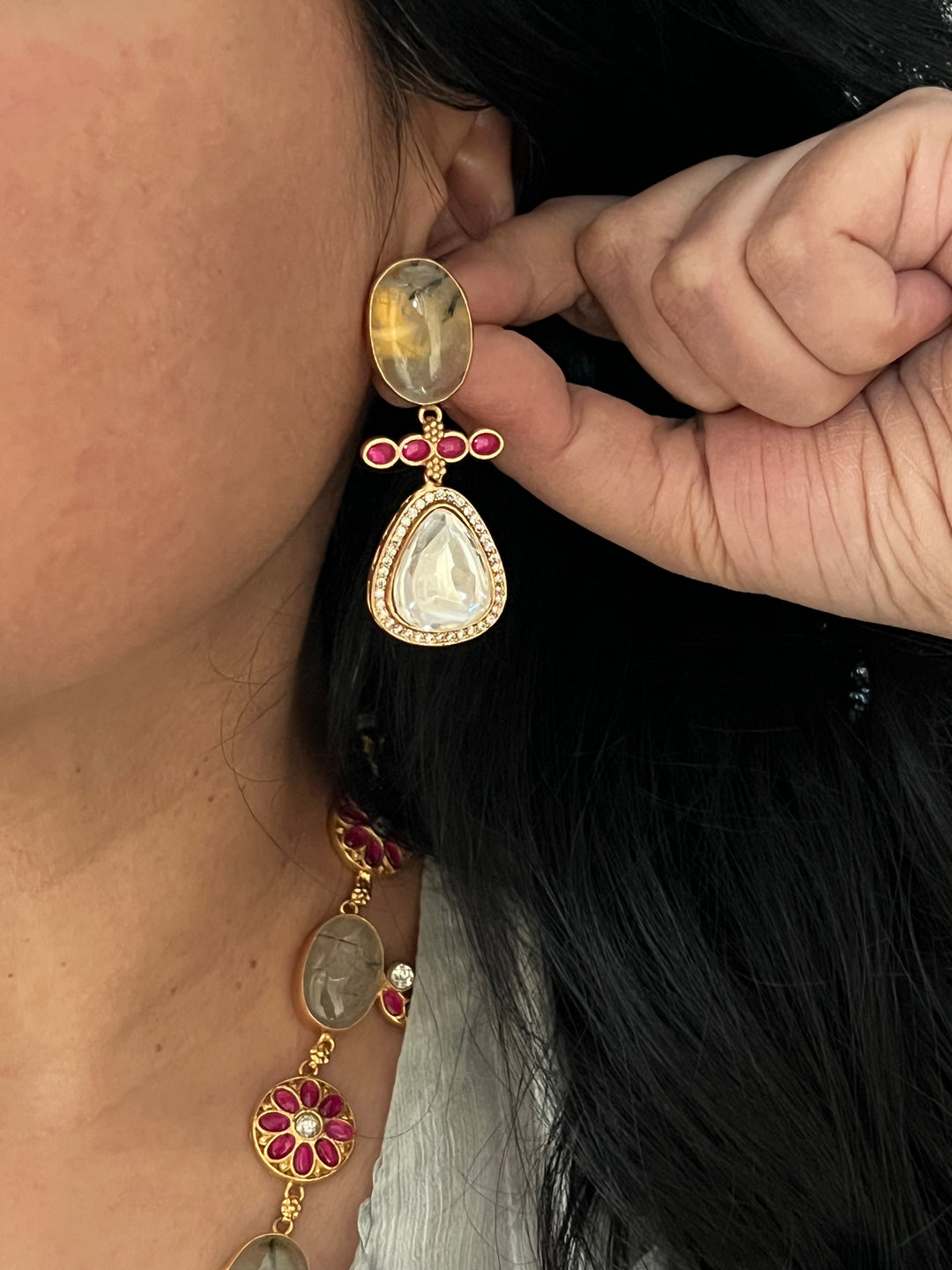 Elegant Kempu Necklace Set - Unmatched Quality and Style