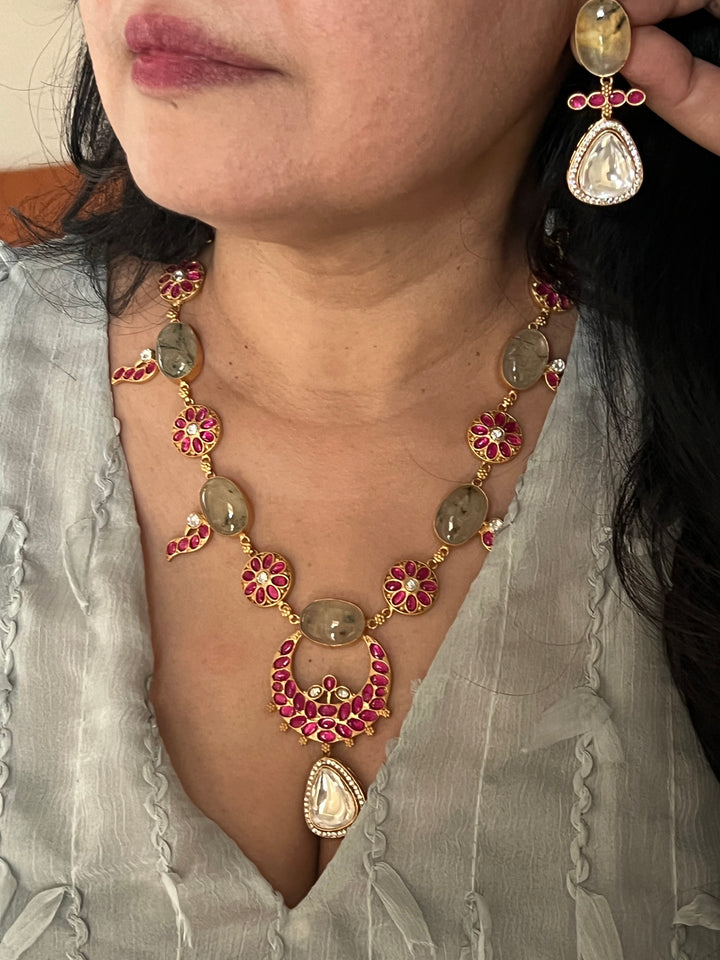 Elegant Kempu Necklace Set - Unmatched Quality and Style