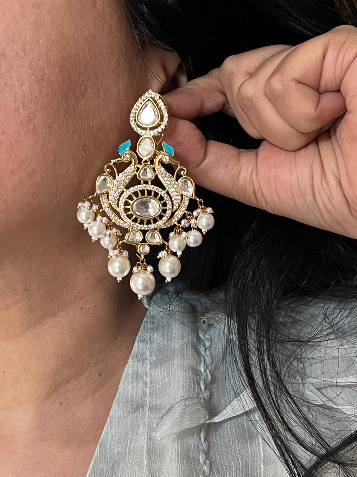 Victorian Twin Peacock Earrings - Premium Quality, Exquisite Craftsmanship