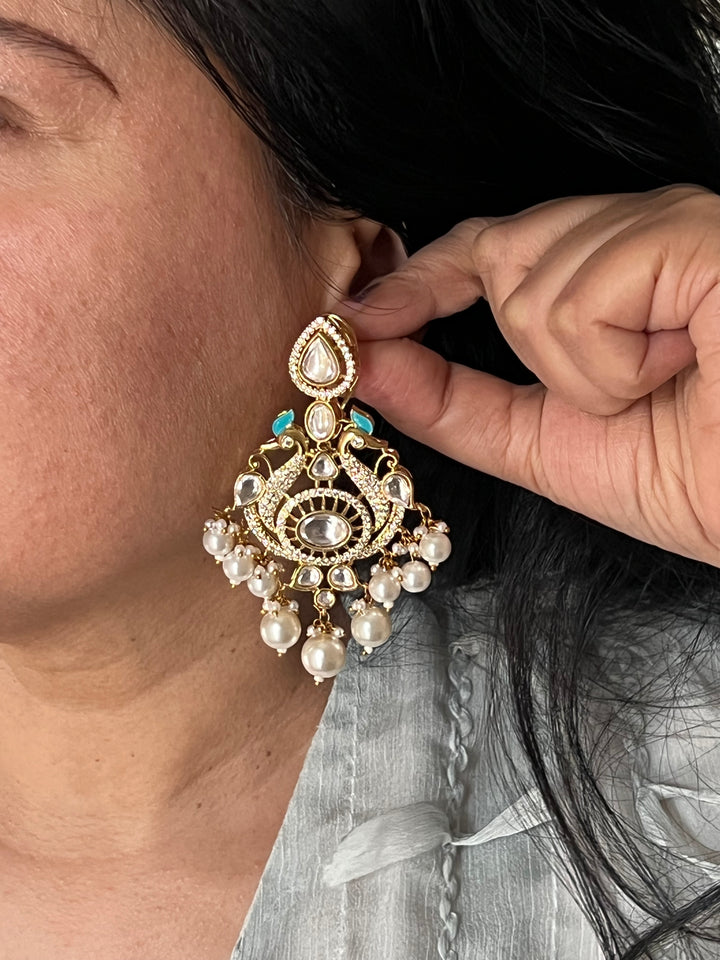 Victorian Twin Peacock Earrings - Premium Quality, Exquisite Craftsmanship