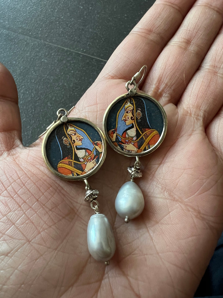 Baroque Pearl Drop Earrings