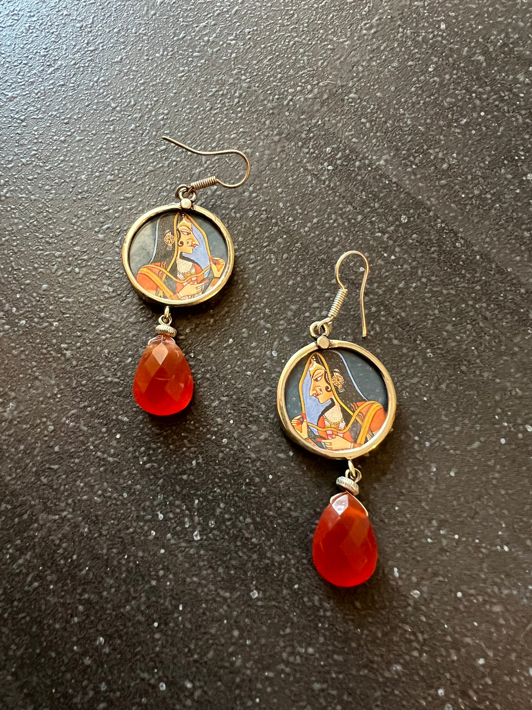 Carnelian Drop Earrings