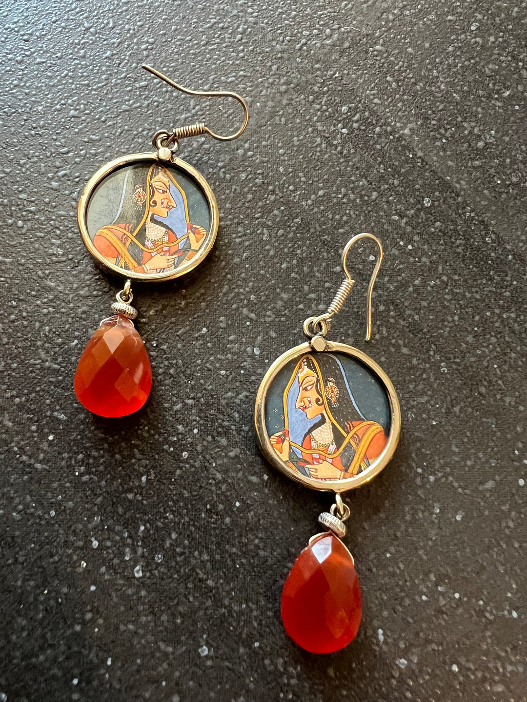 Carnelian Drop Earrings